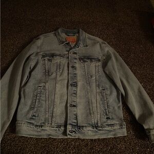 Levi's Gray Lightweight Shirt Jacket Timeless Style